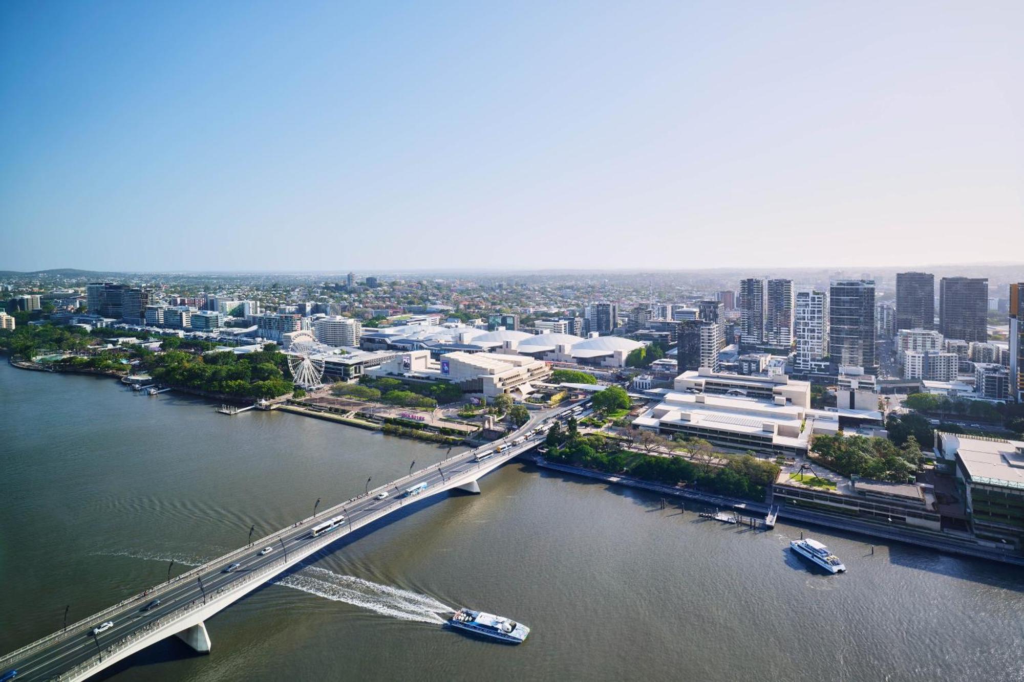 W Brisbane Hotel Bagian luar foto Aerial view of the proposed Brisbane International Pool